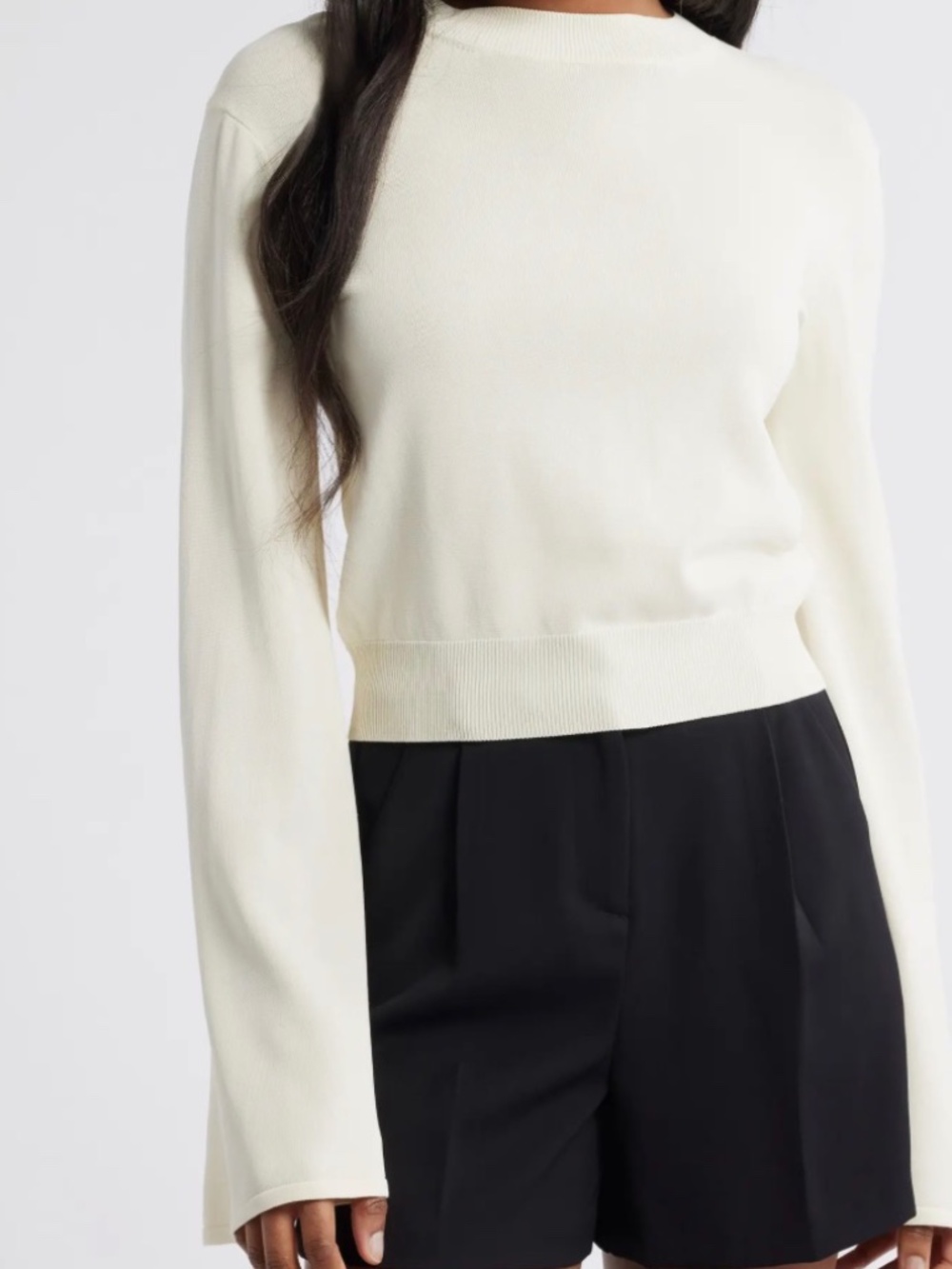 The Babetta Bell Sleeve Sweater Solid & Striped